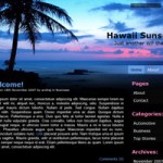 “Hawaii Sunset” theme – WordPress用ブログテーマ