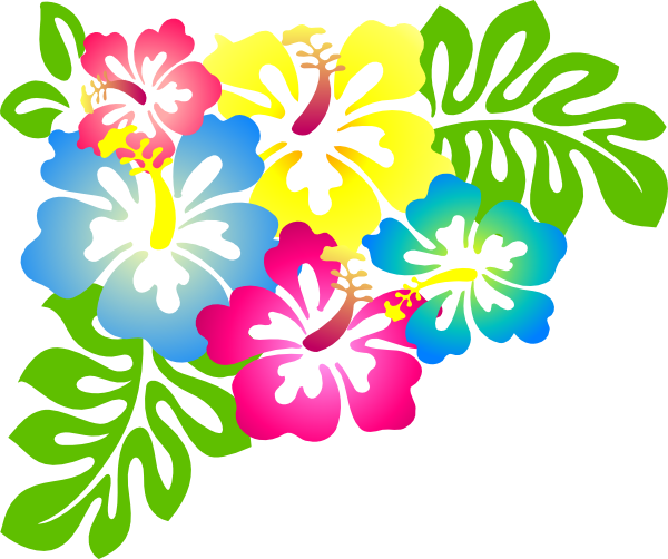 ハワイの州花　ハイビスカスのクリップアート　90種類