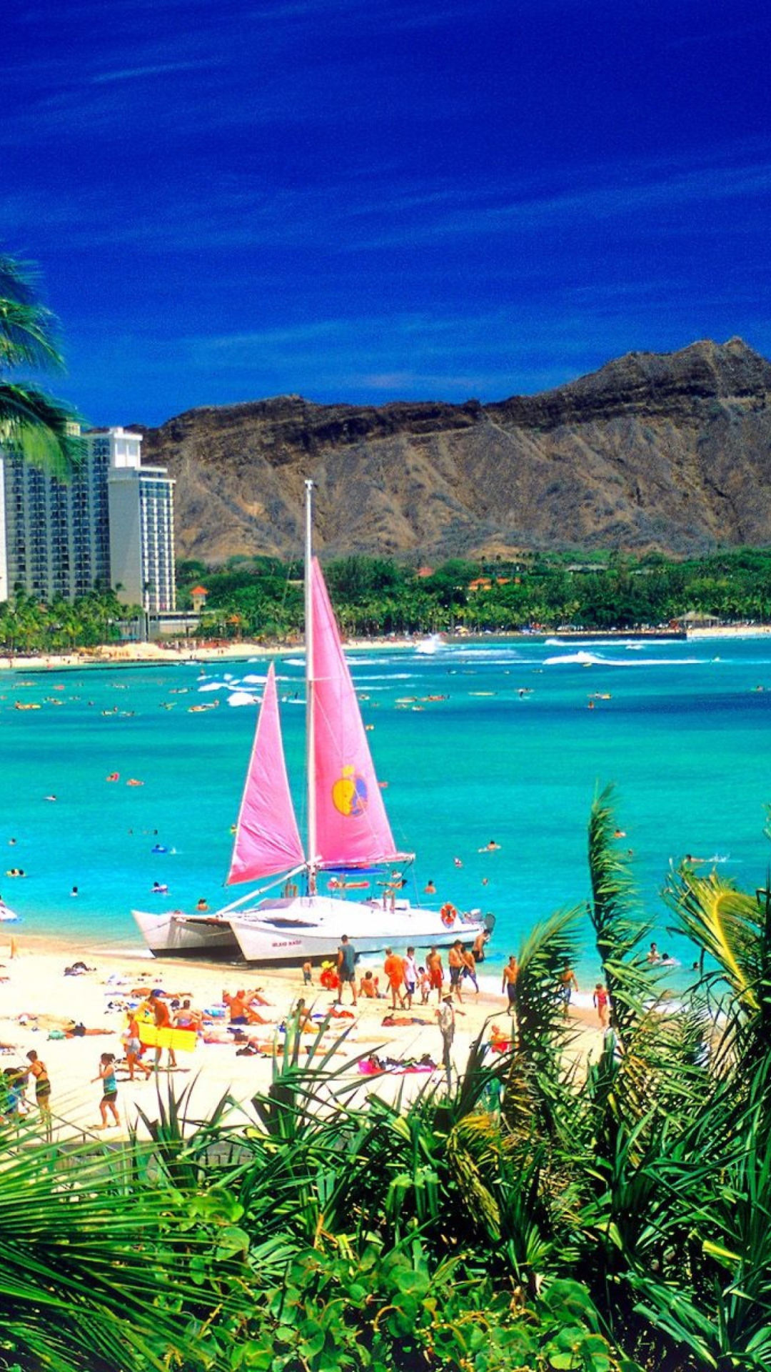 高画質なハワイの風景 Iphone6 Plus用壁紙 16枚 世界のフラ タヒチアン ハワイアン無料素材